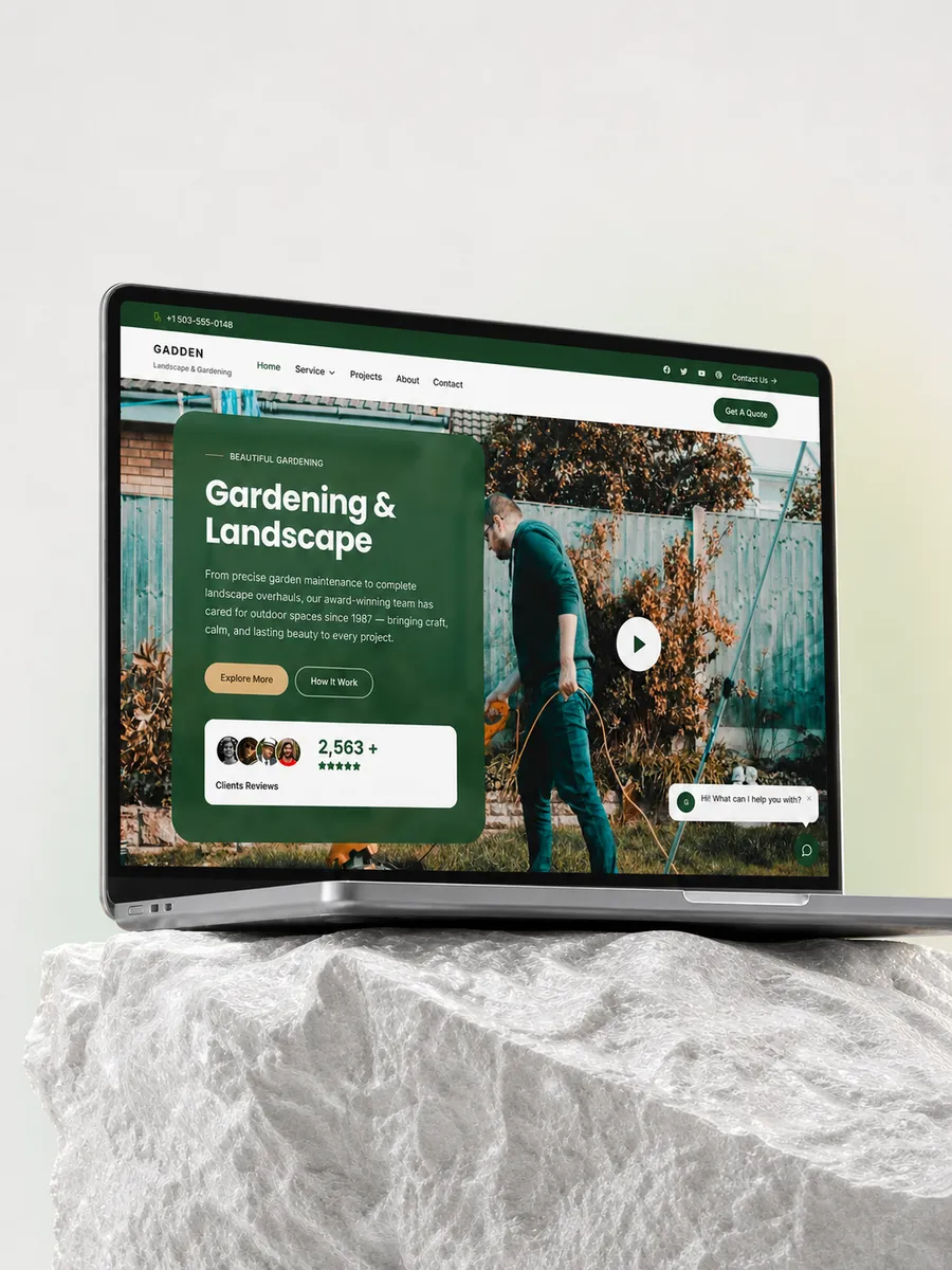 Gadden, Landscaping